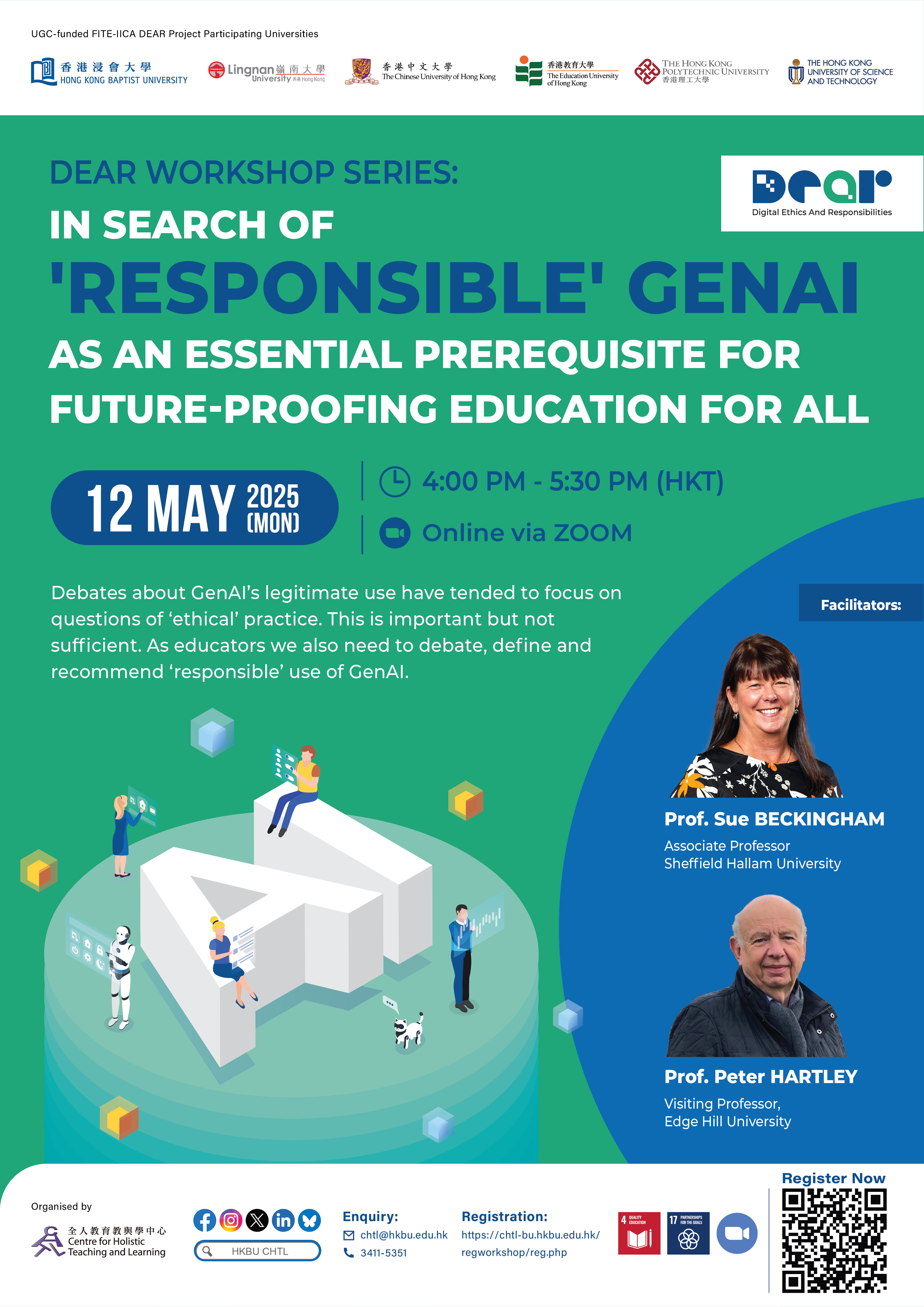 DEAR Workshop Series: In Search of ‘Responsible’ GenAI as an Essential Prerequisite for Future-Proofing Education for All