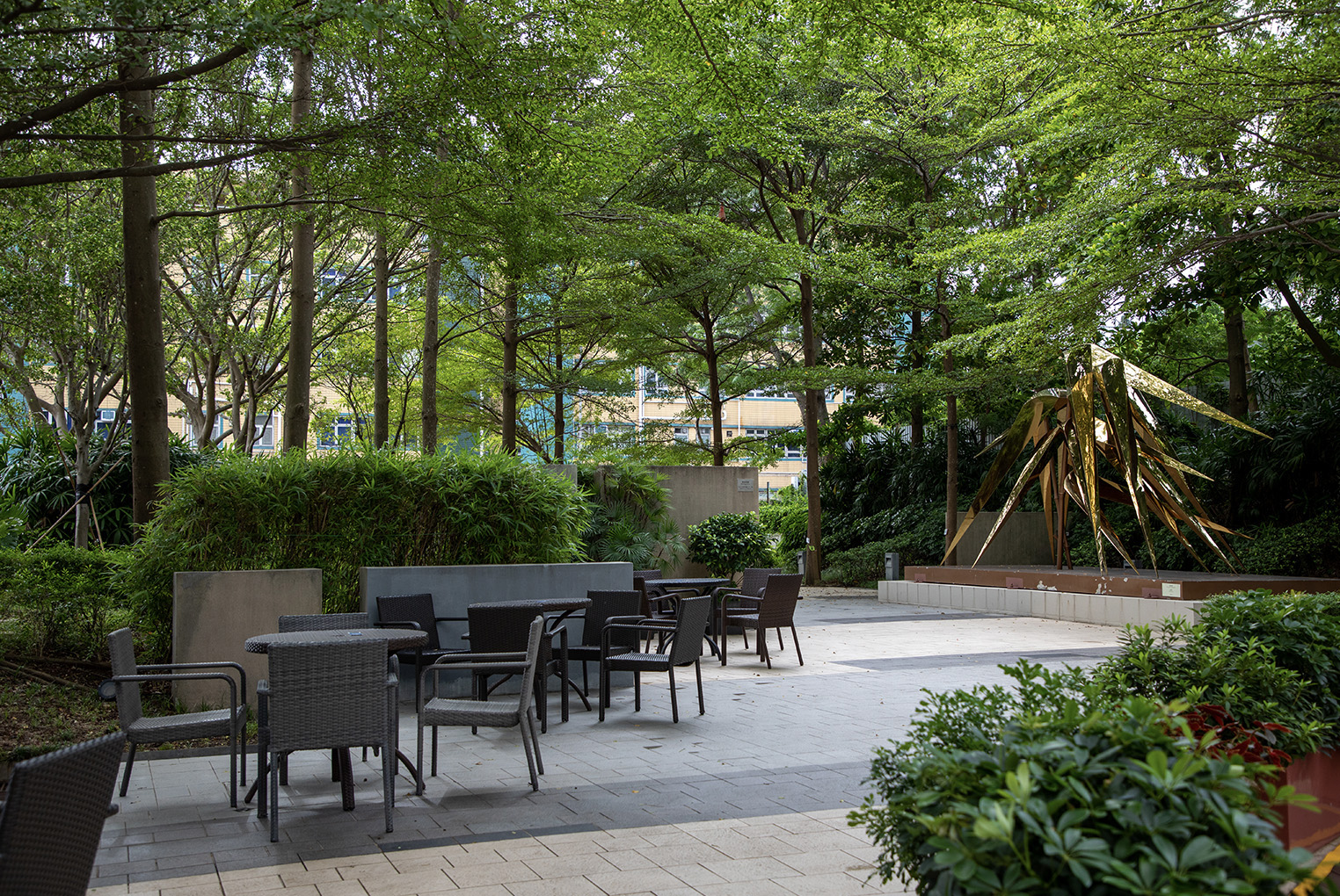 Sculpture Garden at Lee Shau Kee Communication and Visual Arts Building